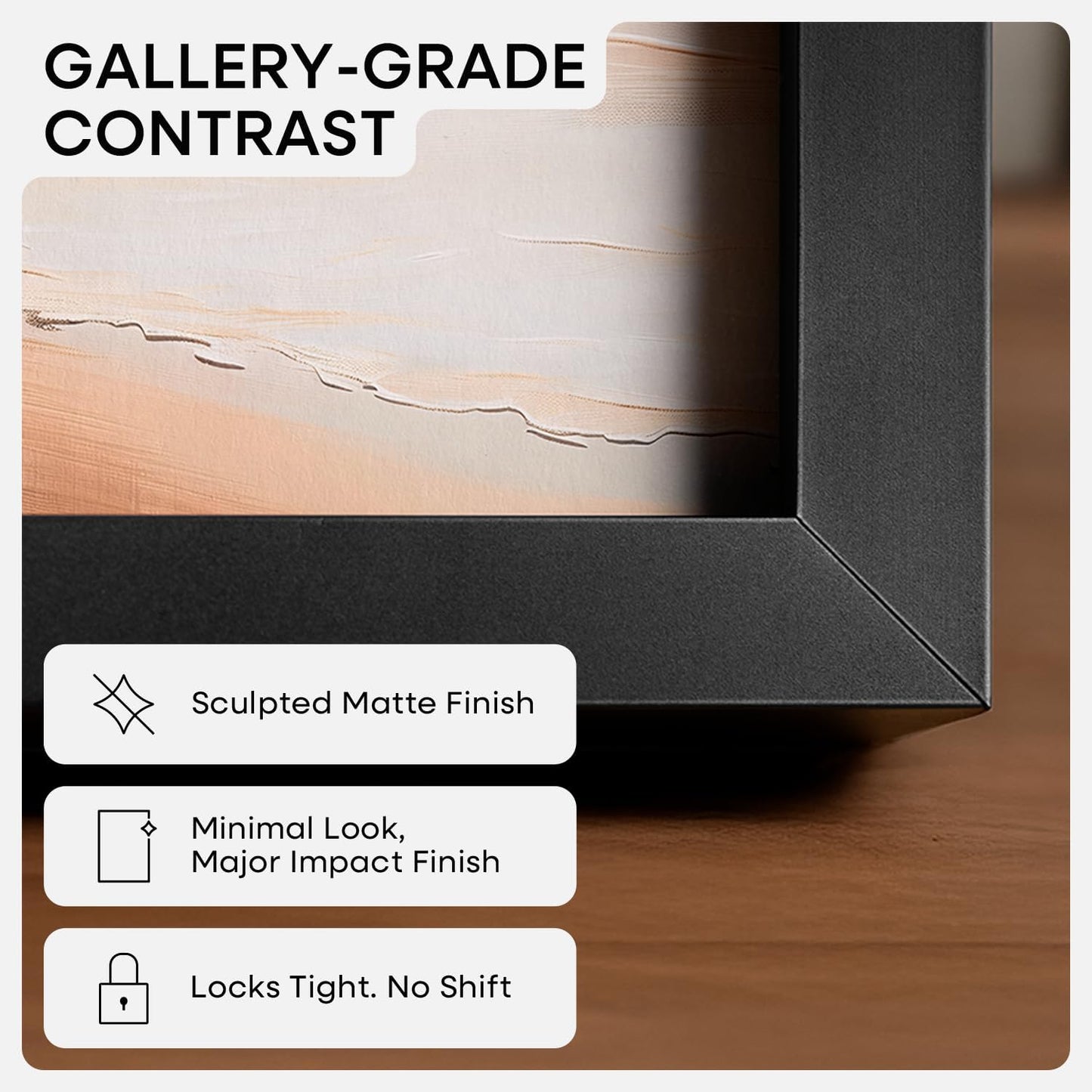 Homeforia 24x32 Poster Frame Black, High End Metal 24 x 32 Large Picture Frames with Mat 20 x 28 for Photo, 24x32 Thin Frame Matted to 20x28 inch Print, 32x24 Frame, Tempered Glass, Wall Kit, Set of 1