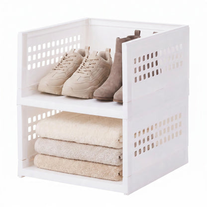 IRIS USA Modular Storage Organizer, 2 Pack, Made in USA, Collapsible