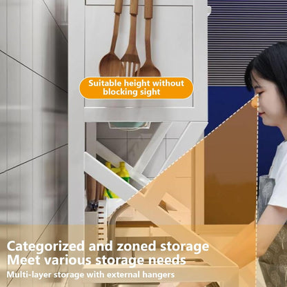 Kitchen sink rack dishwashing sink countertop dustproof cupboard storage multifunctional tableware storage drain rack double layer,KeepKitchen Sink Shlef Organized Space-Saving(White,75cm/29.5in)