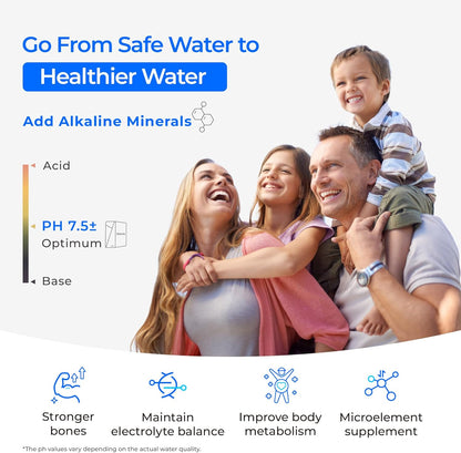 Waterdrop X12-Alkaline Mineral pH+ Tankless Reverse Osmosis System, NSF/ANSI 42&58&372 Certified, 1200 GPD RO Water Filter System, 11-Stage Filtration, 3:1 Pure to Drain, UnderSink, Black Faucet