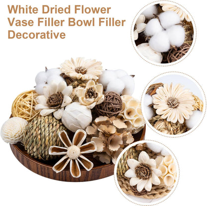 36Pcs Vintage Decorative Balls for Potpourri Bowl Filler, Bowl Filler for Table Centerpiece Home Decor, Woven Rattan Wicker Balls, Rattan Wicker Orbs Fillers for Vase Jar Dough Bowl