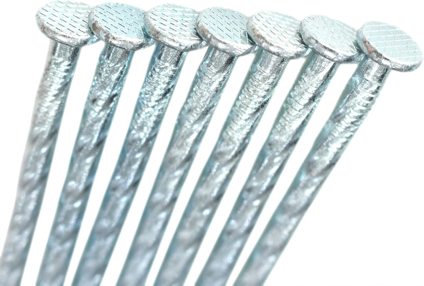 50/100/150 Pack 6" Solid Galvanized Non-Rust Metal Garden Stakes Spiral Landscape Edging Anchors for Paver Edging, Gardening, House Construction, etc (50)