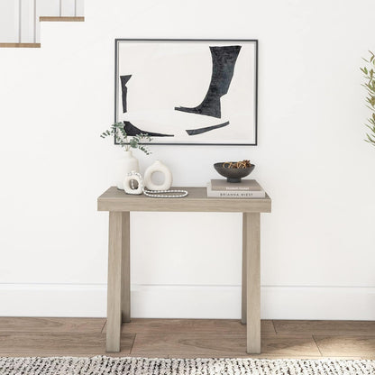 Plank+Beam Solid Wood Console Table, 36 Inch, Sofa Table, Narrow Entryway Table for Hallway, Behind The Couch, Living Room, Foyer, Easy Assembly, Seashell
