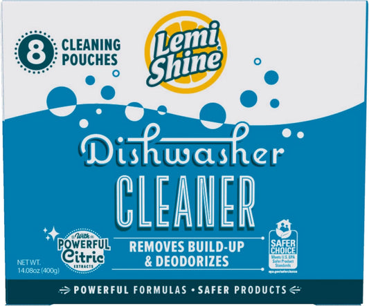 Lemi Shine Natural Dishwasher Cleaner Powered By Citric Acid | 100% Guaranteed Hard Water Cleaning