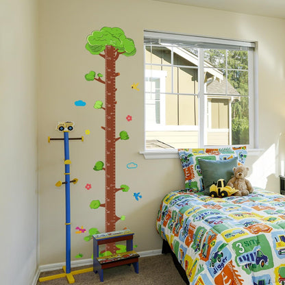 Tree Self-adheve Vinyl Nursery Wall Decal Baby Growth Chart Sticker for Bedroom Play Room