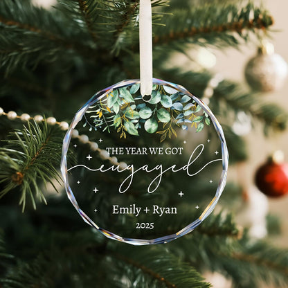 Engagement Gifts for Couples - Personalized Gift for Newly Engaged Couples, Women, Fiance, Her - Bride to Be Gifts, Just Engaged Ornament 2025 - Engagement Party Decorations