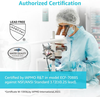 AQUACREST NSF/ANSI 42&372 Certified Water Filter, Replacement for Berkey® Gravity Water Filter System, Berkey® Black Purification Elements, Pack of 2