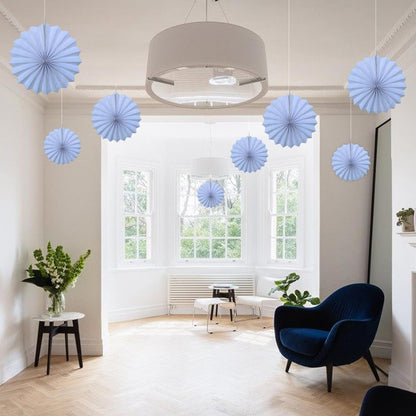 White Party Decorations,Wedding Decorations for Party Events Accessories,White Birthday Decor,Anniversary Decorations,Birthday Decorations for Men 12in Hanging Paper Fans 30 Color DIY Set(White)