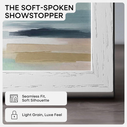 Homeforia 22x28 Poster Frame White, High End Oak 22 x 28 Wood Picture Frame with Mat 18 by 24 for Photo, 22x28 Large Wooden Frame Matted to 18x24, 28x22 Thin Frames, Tempered Glass, Wall Kit, Set of 1