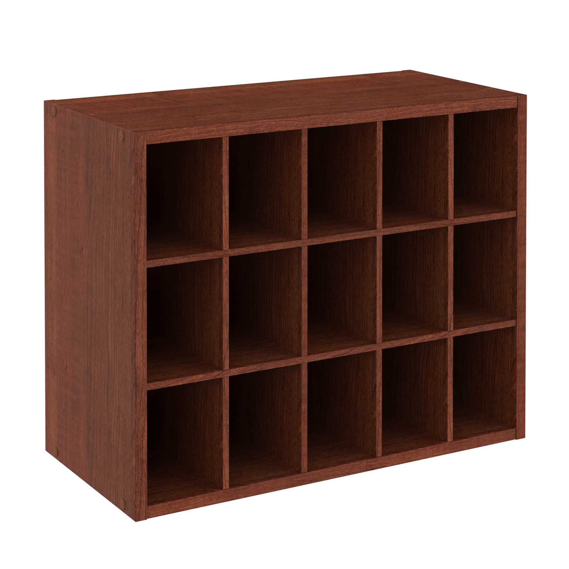ClosetMaid 15 Cube Stackable Storage Organizer for Shoes, Bags, Crafts, Hobbies with Wood Shelves