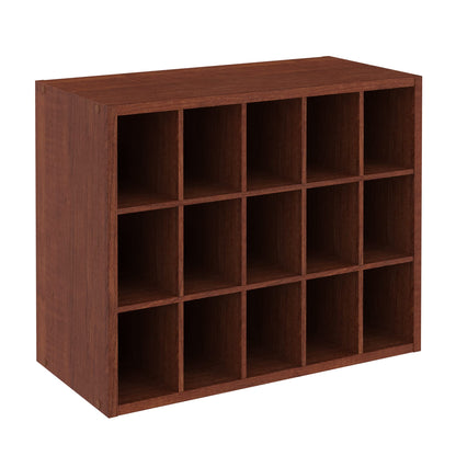 ClosetMaid 15 Cube Stackable Storage Organizer for Shoes, Bags, Crafts, Hobbies with Wood Shelves