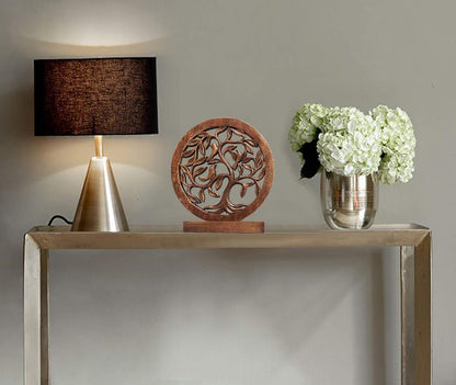 Decozen Wooden Tree of Life Sculpture - Birthday Gifts, Home, Office, Living Room, Shelf, Fireplace, Farmhouse, Tabletop, Boho and Mantle Decor - Decorations