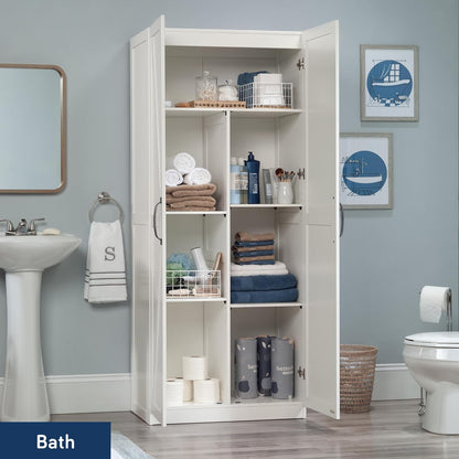 Sauder Miscellaneous Storage Cabinet, White Finish