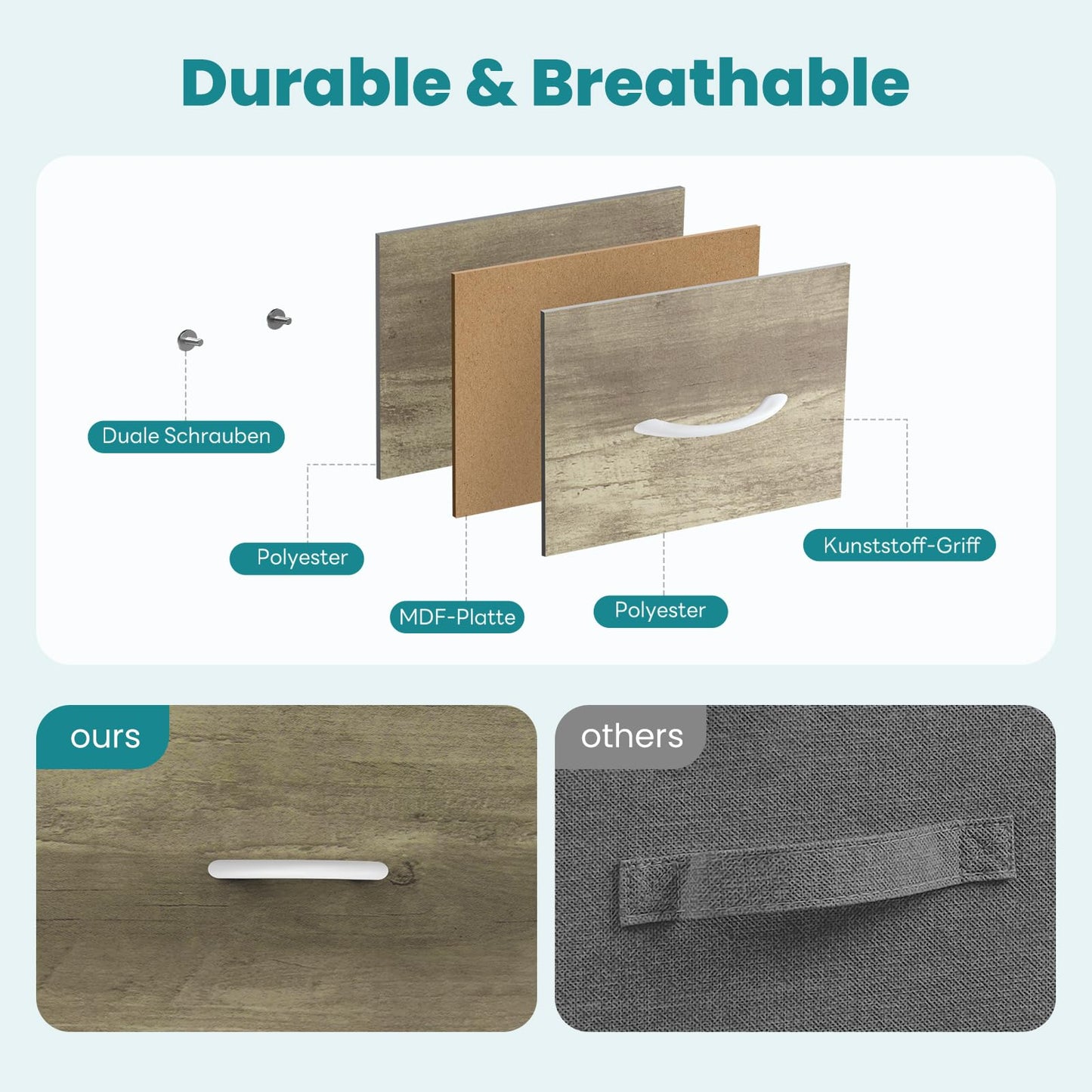 OLIXIS 8 Drawer Storage Dresser for Bedroom, Closet Organizers Units