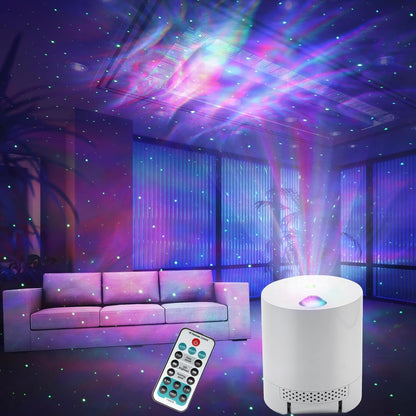 Galaxy Projector Star Projector, Northern Lights Projector with Remote Control, Adjustable Color, Brightness and Movement Speed, Night Light Projector for Adults, Bedroom, Living Room