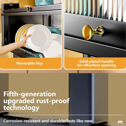 Kitchen sink rack dishwashing sink countertop dustproof cupboard storage multifunctional tableware storage drain rack double layer,KeepKitchen Sink Shlef Organized Space-Saving(White,75cm/29.5in)