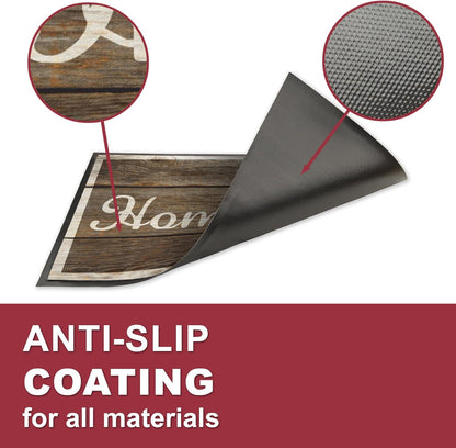 Floor Mat - for Indoor and Outdoor Use - Doormat - Non-Slip - Front Door Shoe Scraper - Size: 17x29