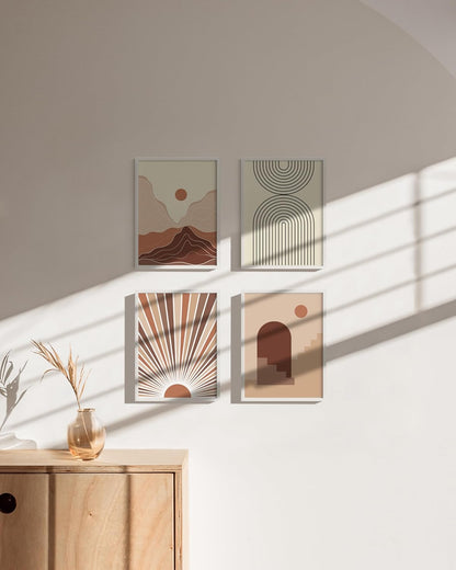 HAUS AND HUES 9x12 White Metal Picture Frames - Features Premium Aluminum, Vertical & Horizontal Hang, Shatterproof Plexiglass - Perfect for Home, Room, Office (9x12 in, White, Set of 4)