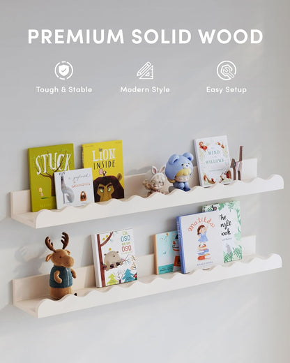 Nusery Shelves (White, 23 Inches)