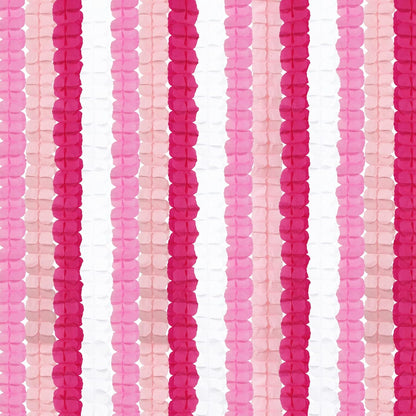 Rose-Red Pink-White Party-Decorations Streamers Garland - 157Ft Four-Leaf Clover Hanging Banner,Wedding Girl Birthday Baby Bridal Shower Engagement Bachelorette Decor Hugtmr
