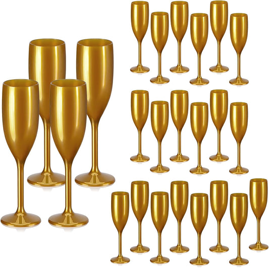 XUWAIDSGN Acrylic Champagne Flutes Toasting Glasses Unbreakable Mimosa Bar Reusable Wine Glasses