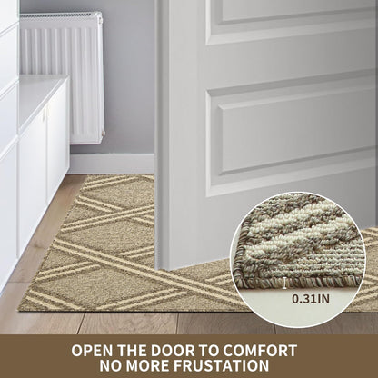 Door Mat Indoor Entrance, Large Welcome Mat Outdoor, Non Slip Front Door Mat Entryway (23“X35”)