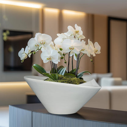 Bonsai Pots 13 Inch - Ceramic Succulent Pots with Drainage Hole Decorative Plant Pot Indoor Large Outdoor Planter Modern Flower Pot for Home Garden Office Room Decor Gray