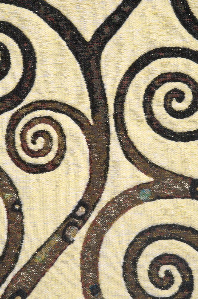 C Charlotte Home Furnishings Inc Lebensbaum Branches Cushion Cover | Pure Cotton Decorative Cushion Case | Cushion Cover for Indoor Use | 17x17 Inch Cushion Cover for Living Room I by Gustav Klimt