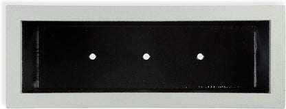 PolyStone Milan Tall Modern Outdoor/Indoor Rectangular Trough Planter, 46" L X 17" W X 19" H, Lightweight, Heavy Duty, Weather Resistant, Polymer Finish, Commercial and Residential (Concrete Gray)