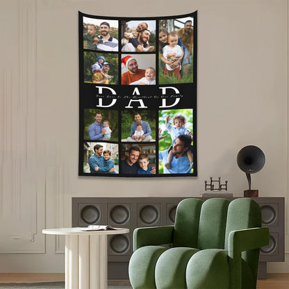 Custom Tapestry For Wall Bedroom Custom Backdrop Personalized Image Text Photo Customized Funny Tapestry Banners And Signs Dad's Day vertical Tapestrys