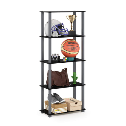 Furinno Turn-N-Tube 5-Tier Multipurpose Shelf / Display Rack / Storage Shelf / Bookshelf, Square