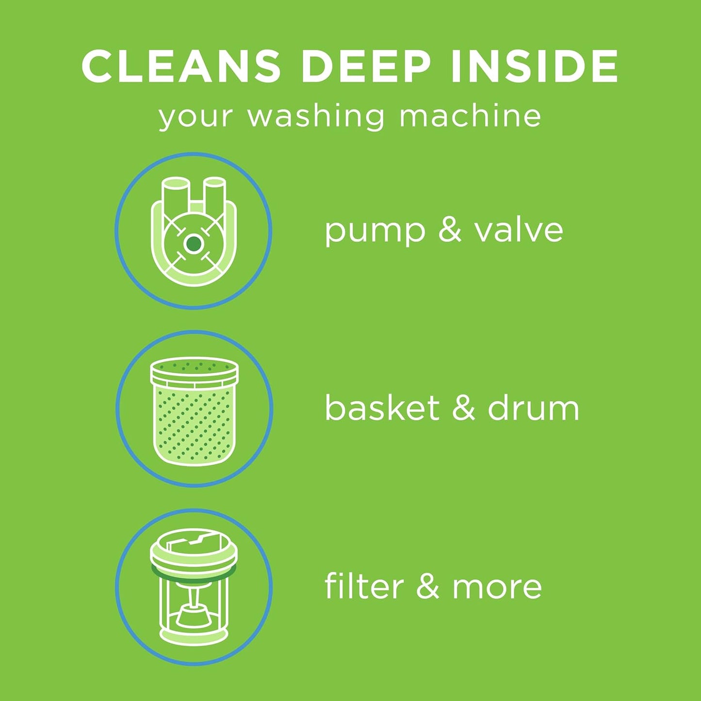 Affresh Washing Machine Cleaner, Cleans Front Load and Top Load Washers, Including HE, 3 Tablets