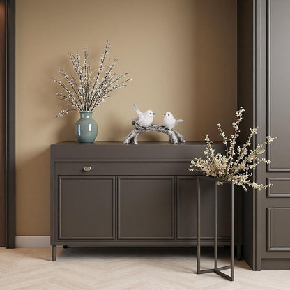 Resin Love Birds on Branch - 9.8 Inch Couple Bird Statue, Romantic Home Decor Gift for Valentine's Day, Wedding, Anniversary - Desk, Shelf, Bedroom, Office and Garden Decor