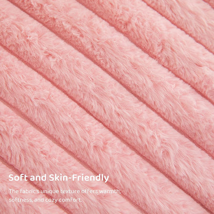 BYBYME Giant Bean Bag Chair for Adults and Kids, Large Comfy Cozy Beanbag, Floor Sofa for Teens, Living Room, Gaming, Reading, Pink