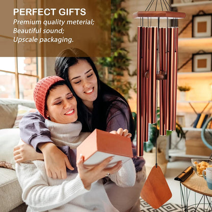 ASTARIN Wind Chimes Outdoor Large Deep Tone, Large Windchimes for Outside with 6 Tubes Tuned Relaxing Melody,Memorial Wind Chimes for Mom Dad,Sympathy Gifts, 36"