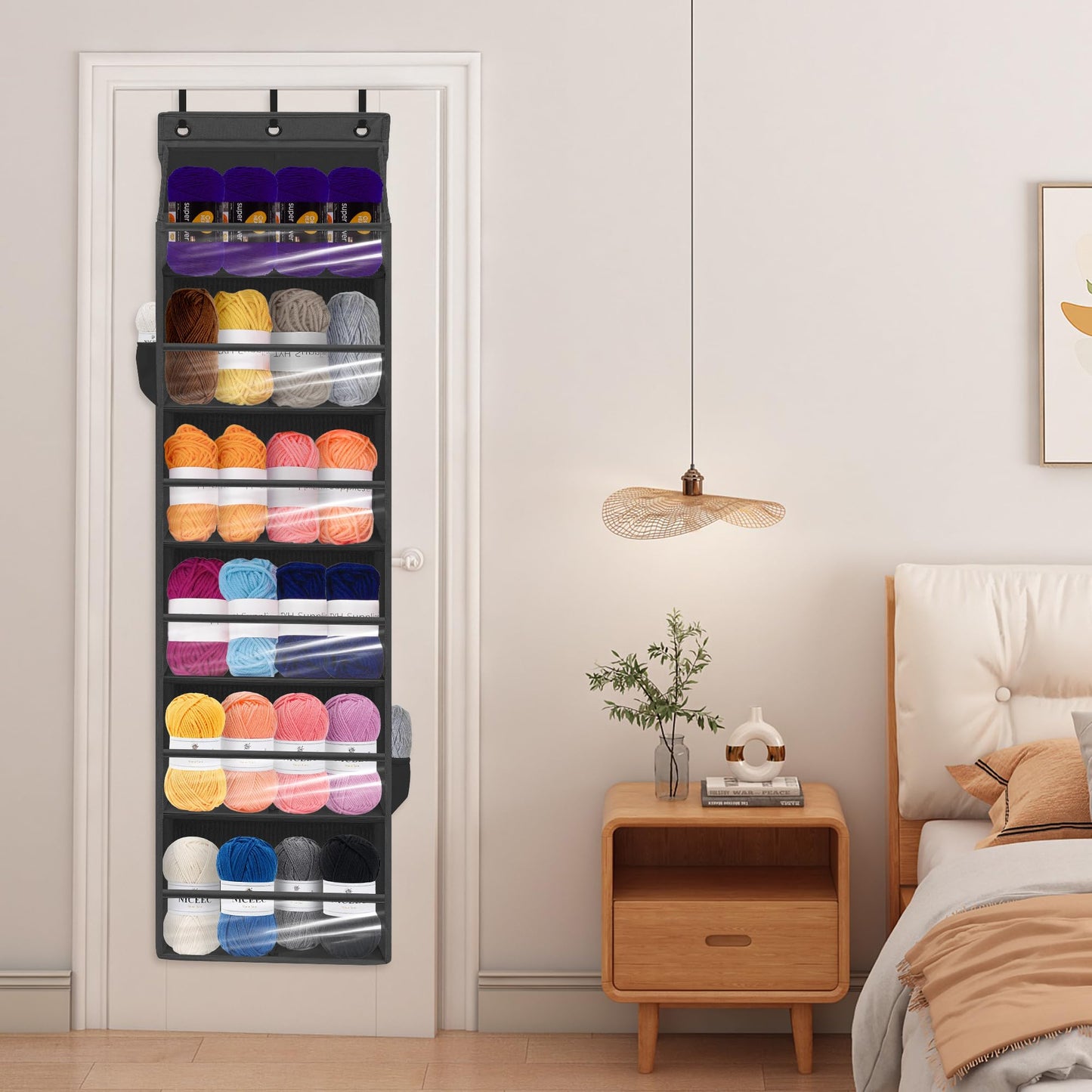 STORAGEIDEAS Over Door Organizer with 6 Extra Large Pockets 12 Side Pockets, Sturdy Closet Storage