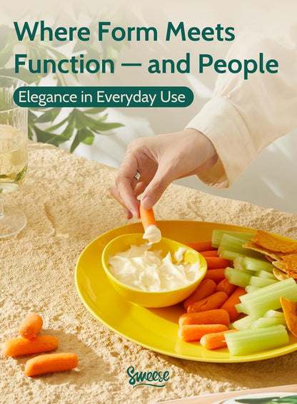 Sweese Porcelain 4oz Bowls Set of 6, Assorted Colors - Durable for Sauce, Dipping, Snack Side Dishes, Microwave Dishwasher Safe