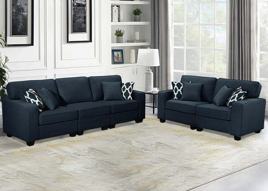 L Lengend Vansen Modular Sectional Sofa U Shaped Couch with Ottoman Modern Reversible Corner