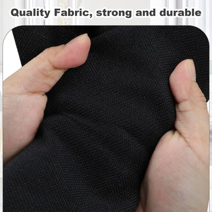 Medium 15" 21 Quart Collapsible Stackable Storage Bins with Lids, 5 Packs Black Foldable Fabric Closet Storage Boxes with Lids, Lidded Heavy-duty Linen Baskets(15x11x8)