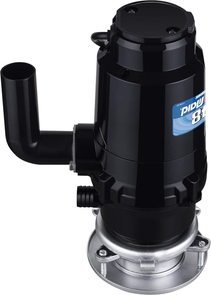 Waste Maid 10-US-WM-048-3B Garbage Disposal Anti-Jam Stainless Steel Food Waste Grinding System, 1/3 HP Compact, Black