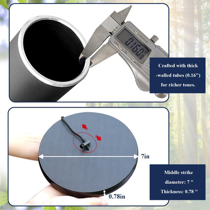 ASTARIN 78 Inch Wind Chimes for Outside with 6 Tubes Tuned Relaxing Melody, Extra Large Wind Chimes Outdoor Deep Tone for Patio, Backyard, Garden, and Outdoor Decor,Black