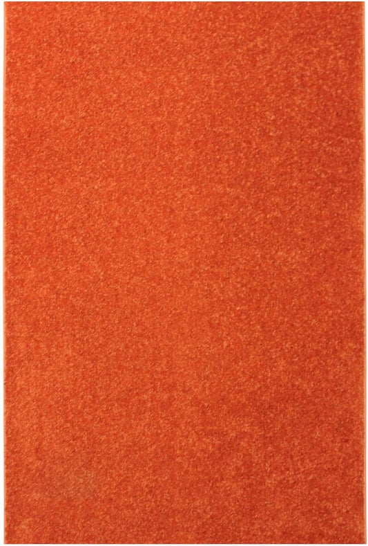 KOECKRITZ Soft and Colorful Kids Classroom Area Rugs (Passes Flammability Pill Test) Many Sizes and Bright Colors to Select from (6' x 6', Tangerine)