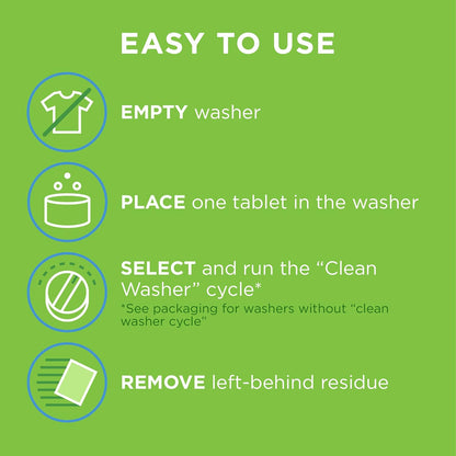 Affresh Washing Machine Cleaner, Cleans Front Load and Top Load Washers, Including HE, 5 Tablets