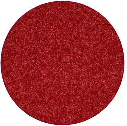 KOECKRITZ Soft and Colorful Kids Classroom Area Rugs (Passes Flammability Pill Test) Many Sizes and Bright Colors to Select from (5' Round, Fire Engine)