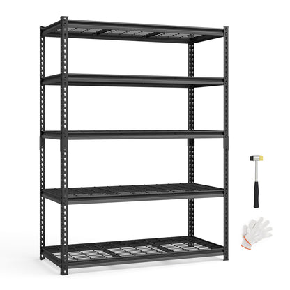 SONGMICS 5-Tier Steel Storage Shelves, Boltless Assembly, 2,200 lb Load