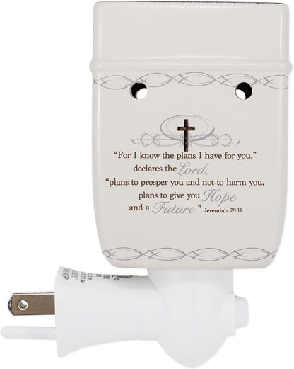 Elanze Designs for I Know The Plans I Have for You Electric Plug-in Outlet Wax and Oil Warmer