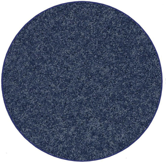 KOECKRITZ Soft and Colorful Kids Classroom Area Rugs (Passes Flammability Pill Test) Many Sizes and Bright Colors to Select from (8' Round, Navy)