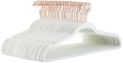 Amazon Basics Slim Velvet Non-Slip Space Saving Suit Clothes Hangers, Closet Organizer, Sturdy