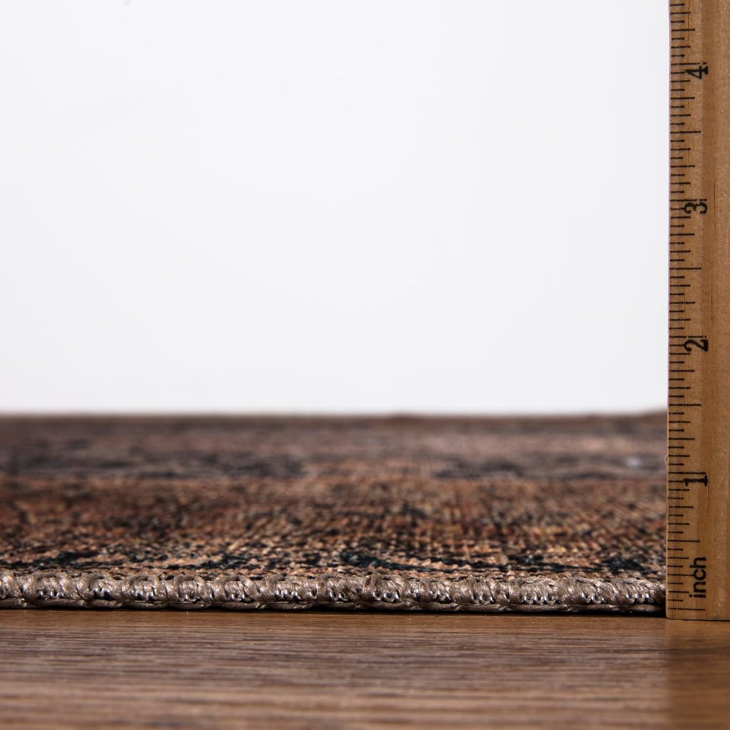 Keen Home Design 4x6 Rug - Machine Washable Area Rug with Non-Slip Backing, Ideal for Living Room, Dining Room, Bedroom - Vintage, Easy Clean, Durable, Low Pile Rug - (4' x 6')