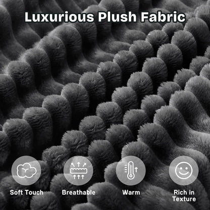 104" Modern Modular L-Shape Sofa Couch with Chaise Black Faux Rabbit Fur Cloud Sectional Couch with Deep Seat Modular Sectional Sofa No Assembly Required Upholstered Couches for Living Room Bedroom